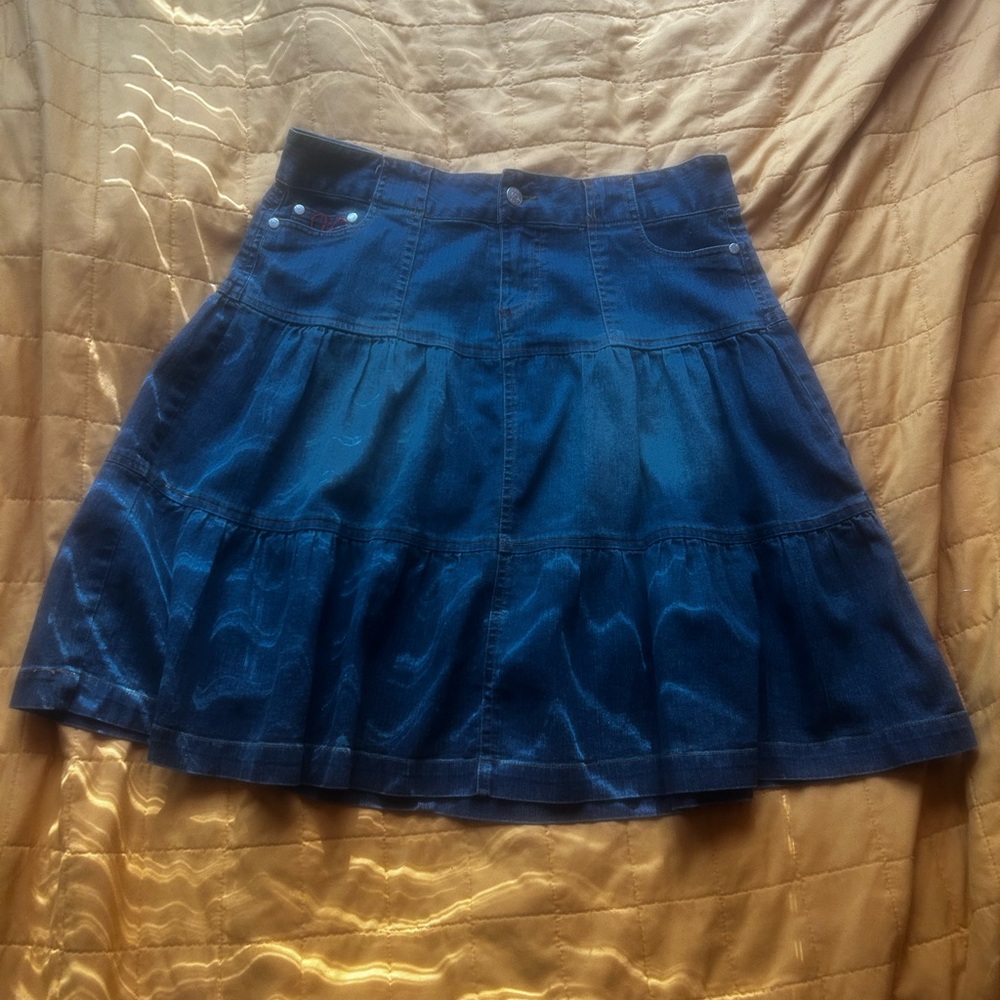 Elegant Blue Women's Skater Skirt